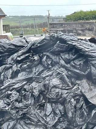 Recycled Black LLDPE Low Density Polyethylene film scrap