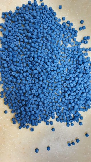 Recycled plastic High Density Polyethylene pellets