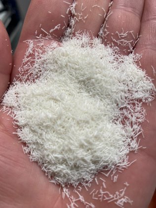 PET monofilament shavings