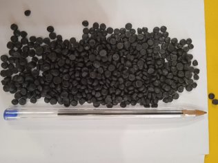 Recycled HDPE granules