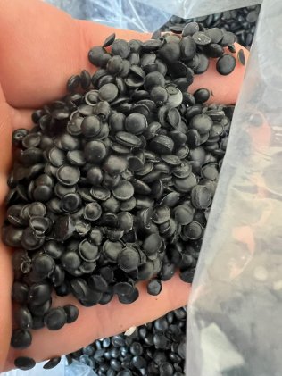 Black Recycled LDPE Granules