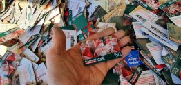 PVC Credit card scrap